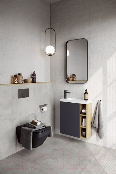 Изображение товара Тумба с умывальником Aqwella Alba / ALB0106LDD + ALB0706GRМ