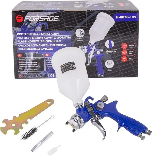 Изображение товара Пневматический краскопульт Forsage F-H-887P-14V(52248)