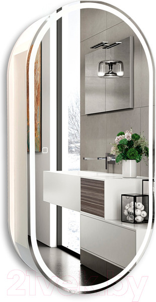 Изображение товара Шкаф с зеркалом для ванной Silver Mirrors Soho 50x100 / LED-00002515