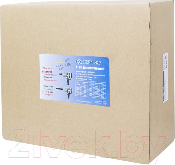 Изображение товара Пневмогайковерт King TONY 33841-180