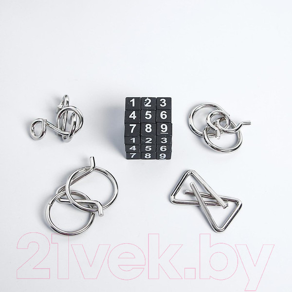 Изображение товара Набор головоломок Puzzle 7 Чудес Света Металлическая / 3302582 (5шт)