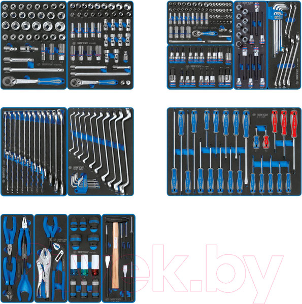 Изображение товара Универсальный набор инструментов King TONY 934-286MRVD