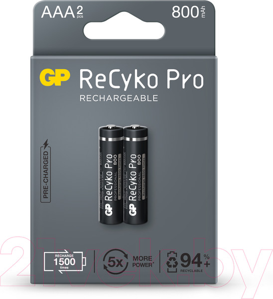 Комплект аккумуляторов GP Batteries 85AAAHCB-2EB2 (2шт)