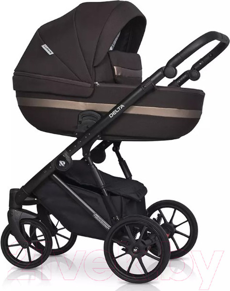 Изображение товара Детская универсальная коляска Riko Basic Delta 3 в 1 (04/темно-коричневый)