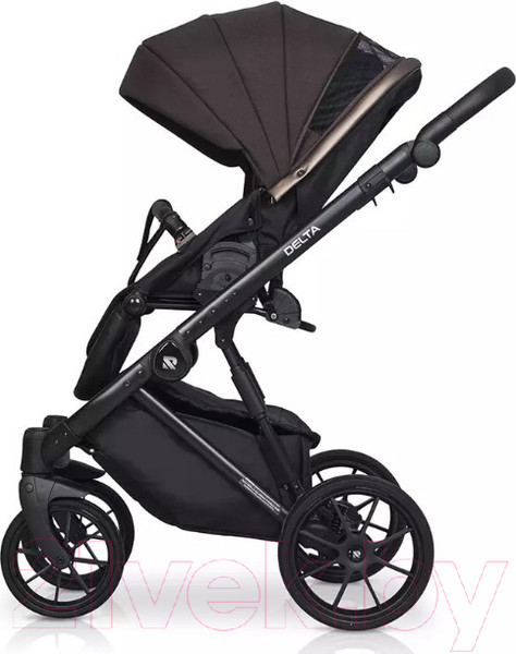 Изображение товара Детская универсальная коляска Riko Basic Delta 3 в 1 (04/темно-коричневый)