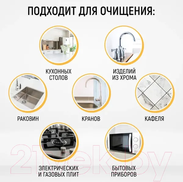 Изображение товара Чистящее средство для ванной комнаты Funs Спрей-пенка с ароматом апельсина и мяты (380мл)