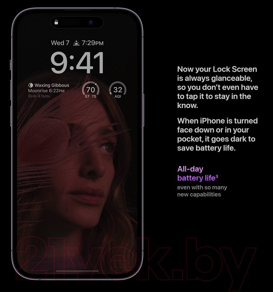 Изображение товара Смартфон восстановленный Apple iPhone 14 Pro 128GB Flip Грейд B (темно-фиолетовый)