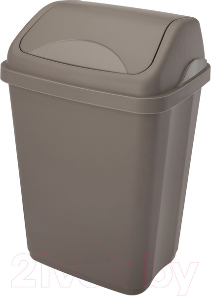 Изображение товара Мусорное ведро Эльфпласт Ultra ЕР588 (серо-коричневый)