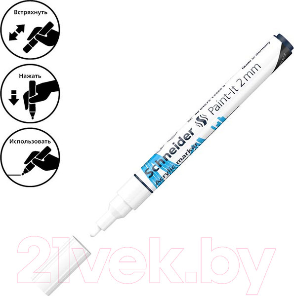 Изображение товара Маркер художественный Schneider Paint-It 310 / 120149 (белый)