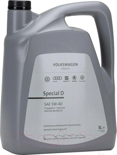 Изображение товара Моторное масло Volkswagen Special D 5W40 50500 50501 / GS55505M4EUR (5л)