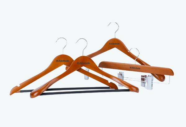 Изображение товара Деревянная вешалка-плечики Attribute Casual AHC005