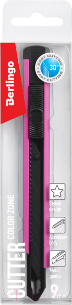 Изображение товара Нож канцелярский Berlingo Color Zone / BM4120_a (розовый)