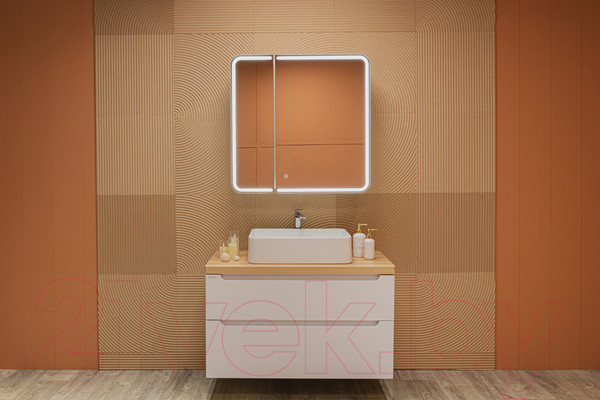 Изображение товара Шкаф с зеркалом для ванной Silver Mirrors Alliance 805x800 / LED-00002516