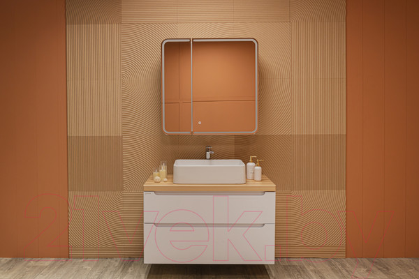 Изображение товара Шкаф с зеркалом для ванной Silver Mirrors Alliance 805x800 / LED-00002516