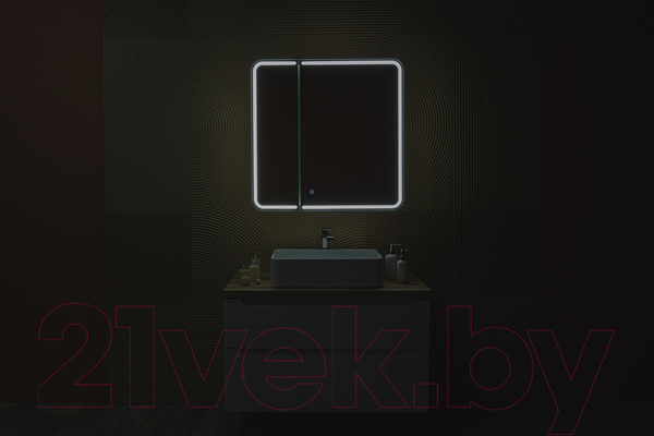 Изображение товара Шкаф с зеркалом для ванной Silver Mirrors Alliance 805x800 / LED-00002516