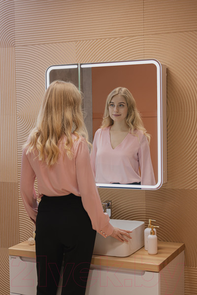 Изображение товара Шкаф с зеркалом для ванной Silver Mirrors Alliance 805x800 / LED-00002516