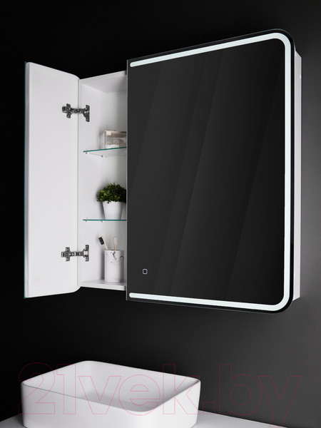 Изображение товара Шкаф с зеркалом для ванной Silver Mirrors Alliance 805x800 / LED-00002516