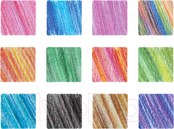 Изображение товара Набор цветных карандашей Мульти-пульти Енот и радуга / CP_33719 (12цв)