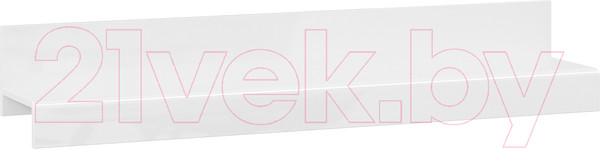 Изображение товара Полка ТриЯ Фьюжн ТД-260.03.21 (белый глянец/белый)