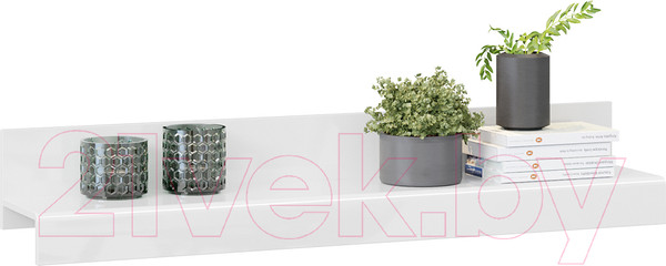 Изображение товара Полка ТриЯ Фьюжн ТД-260.03.21 (белый глянец/белый)