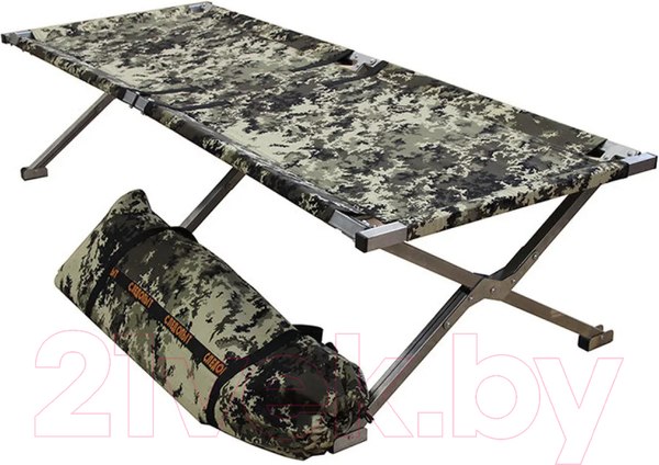 Изображение товара Раскладушка туристическая Следопыт 185x75x40 / PF-CB-06AL