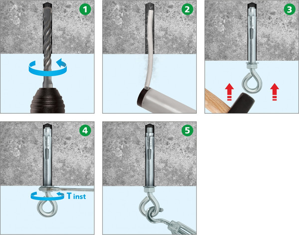 Изображение товара Анкерный болт ЕКТ М12x16x110 с кольцом / V022083 (10шт)