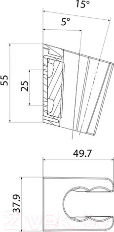 Изображение товара Душевой держатель IDDIS Optima Home 080WL00i53