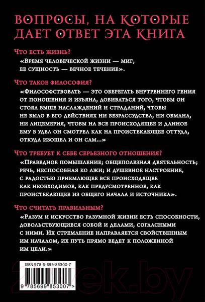 Изображение товара Книга Эксмо Наедине с собой. Максимы (Аврелий М.)