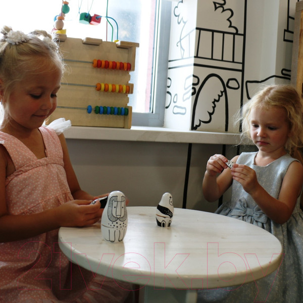 Изображение товара Матрешка сувенирная Брестская Фабрика Сувениров С черными и белыми животными / 5312