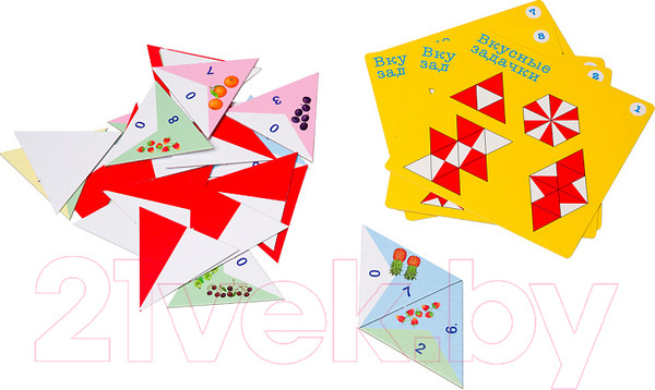 Изображение товара Развивающая игра Step Puzzle Вкусные задачки. Тримино / 76058