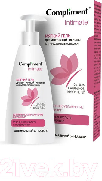 Изображение товара Гель для интимной гигиены Compliment Intimate Мягкий  (250мл)