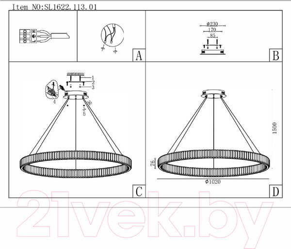 Изображение товара Люстра ST Luce SL1622.113.01