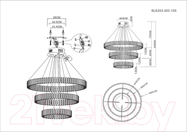 Изображение товара Люстра ST Luce SL6203.403.105