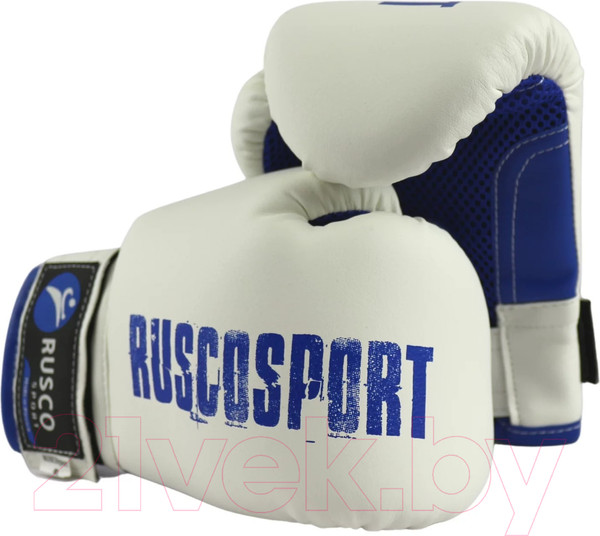 Изображение товара Боксерские перчатки RuscoSport 10oz (бело-синий)