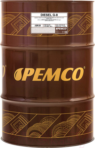 Изображение товара Моторное масло Pemco G-8 Diesel 5W30 E4 UHPD / PM0708-DR (208л)