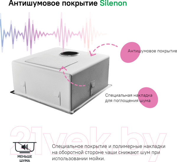 Изображение товара Мойка кухонная IDDIS Edifice EDI44G0i77