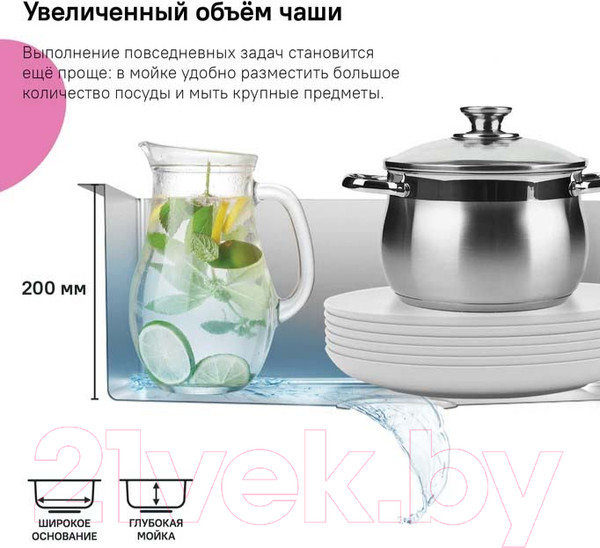 Изображение товара Мойка кухонная IDDIS Edifice EDI54S0i77