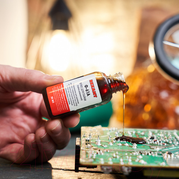 Изображение товара Флюс для пайки Rexant 09-3615-1 (30мл)