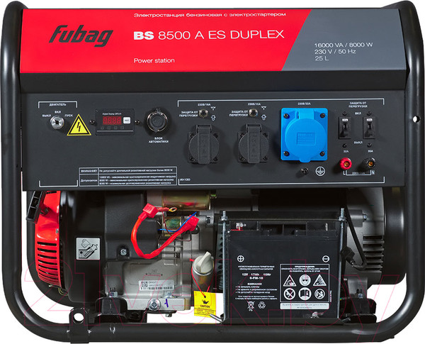 Изображение товара Бензиновый генератор Fubag BS 8500 A ES Duplex / 641089