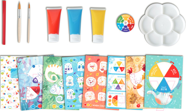 Изображение товара Набор для творчества Hape Для рисования Микс цветов с палитрой / E1069_HP