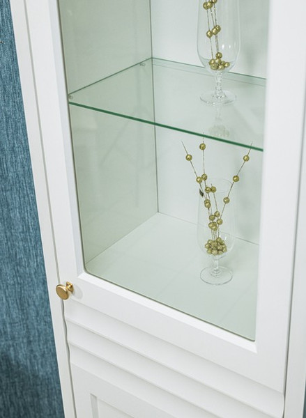 Изображение товара Шкаф с витриной Мебель-Неман Денвер МН-040-13 (белый)