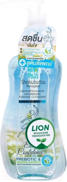 Изображение товара Гель для интимной гигиены Lion Shokubutsu с алоэ вера и софорой (150мл)