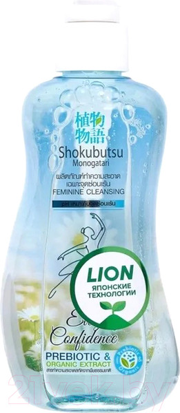 Изображение товара Гель для интимной гигиены Lion Shokubutsu с алоэ вера и софорой (150мл)