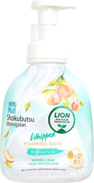 Изображение товара Гель для душа Lion Thailand Shokubutsu с экстрактом листьев Момо (450мл)