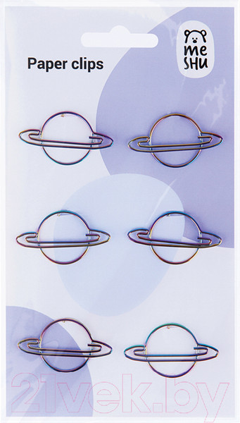 Изображение товара Скрепки Meshu Planets / MS_41583 (6шт)