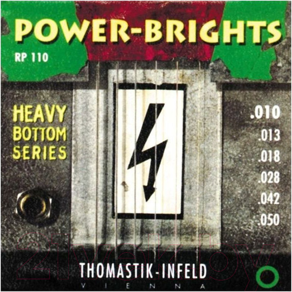 Изображение товара Струны для электрогитары Thomastik Power-Brights Heavy Bottom RP110
