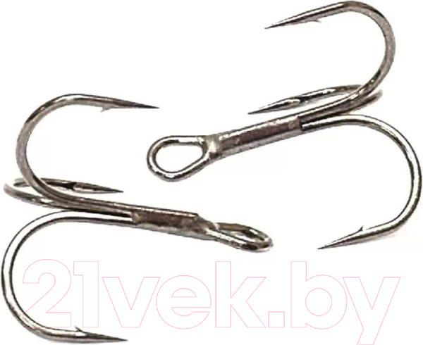 Изображение товара Набор крючков рыболовных KOI Round Treble 12 INT Тройник (10шт, BN)