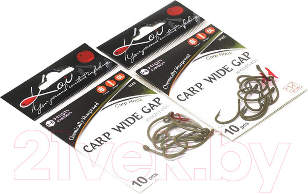 Изображение товара Набор крючков рыболовных KOI Carp Wide Gap 6 INT (10шт, OL)