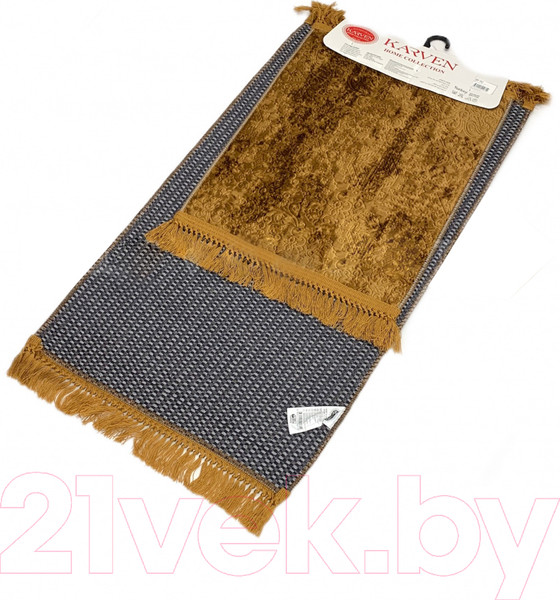 Изображение товара Набор ковриков для ванной и туалета Karven Buket Sacakli / KV 416 (Cikolata/шоколад)