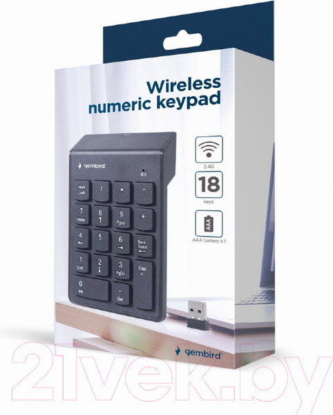 Изображение товара Клавиатура Gembird KPD-W-02 (черный)